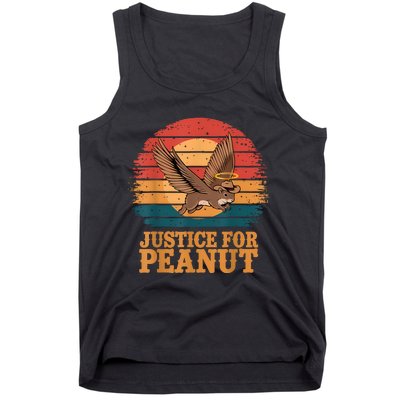 Justice For Peanut The Squirrel Peanut Squirrel Retro Tank Top