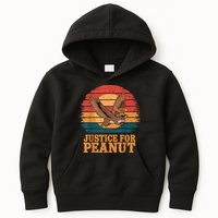 Justice For Peanut The Squirrel Peanut Squirrel Retro Kids Hoodie