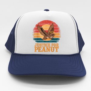 Justice For Peanut The Squirrel Peanut Squirrel Retro Trucker Hat