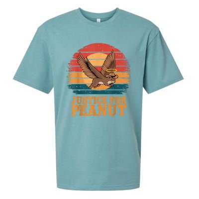 Justice For Peanut The Squirrel Peanut Squirrel Retro Sueded Cloud Jersey T-Shirt