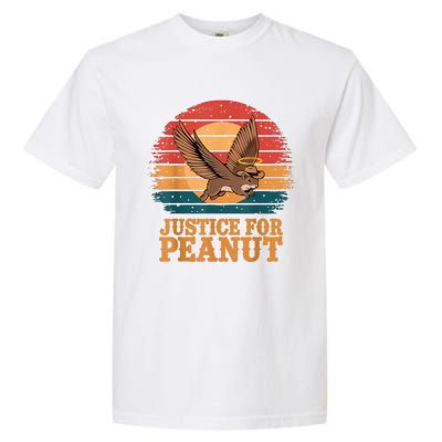 Justice For Peanut The Squirrel Peanut Squirrel Retro Garment-Dyed Heavyweight T-Shirt