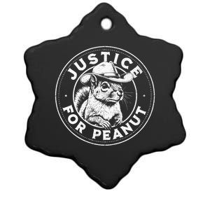 Justice For Peanut The Squirrel P’Nut Pnut Peanut Squirrel Ceramic Star Ornament