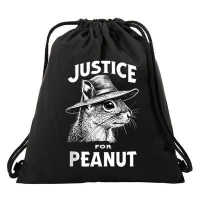 Justice For Peanut The Squirrel P’Nut Pnut Peanut Squirrel Drawstring Bag