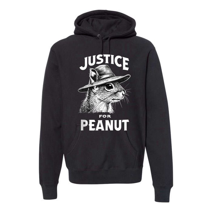 Justice For Peanut The Squirrel P’Nut Pnut Peanut Squirrel Premium Hoodie