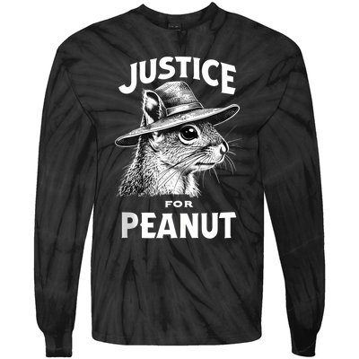 Justice For Peanut The Squirrel P’Nut Pnut Peanut Squirrel Tie-Dye Long Sleeve Shirt