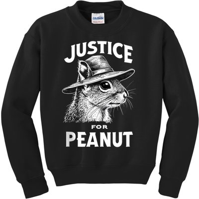 Justice For Peanut The Squirrel P’Nut Pnut Peanut Squirrel Kids Sweatshirt