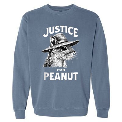 Justice For Peanut The Squirrel P’Nut Pnut Peanut Squirrel Garment-Dyed Sweatshirt