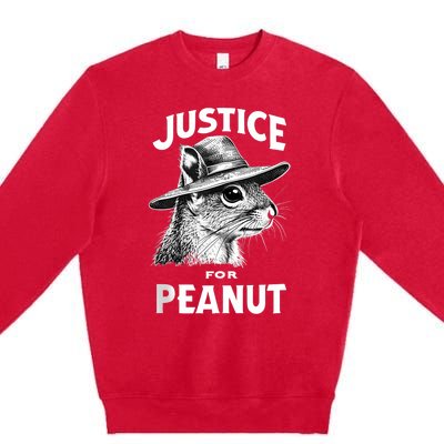 Justice For Peanut The Squirrel P’Nut Pnut Peanut Squirrel Premium Crewneck Sweatshirt