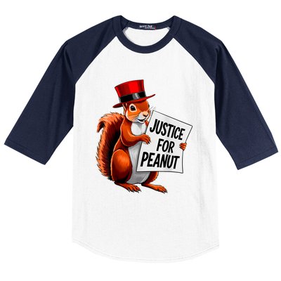 Justice For Peanut The Squirrel Peanut Squirrel Baseball Sleeve Shirt