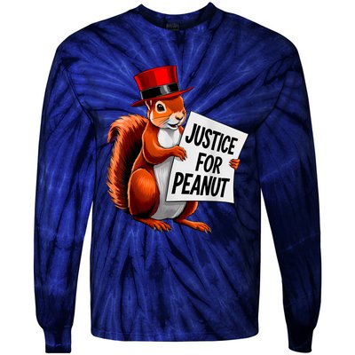 Justice For Peanut The Squirrel Peanut Squirrel Tie-Dye Long Sleeve Shirt