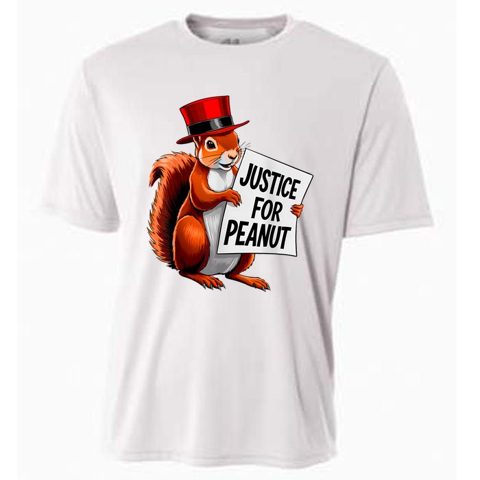 Justice For Peanut The Squirrel Peanut Squirrel Cooling Performance Crew T-Shirt