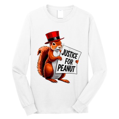 Justice For Peanut The Squirrel Peanut Squirrel Long Sleeve Shirt