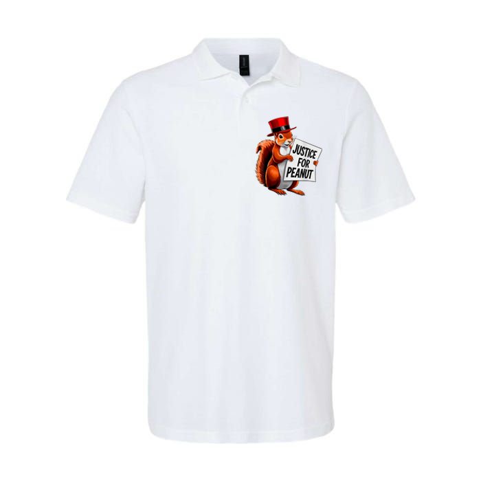 Justice For Peanut The Squirrel Peanut Squirrel Softstyle Adult Sport Polo