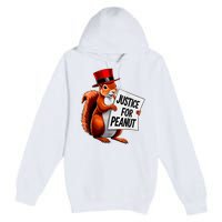 Justice For Peanut The Squirrel Peanut Squirrel Premium Pullover Hoodie