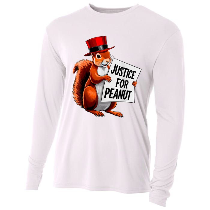 Justice For Peanut The Squirrel Peanut Squirrel Cooling Performance Long Sleeve Crew