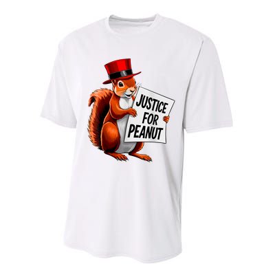 Justice For Peanut The Squirrel Peanut Squirrel Performance Sprint T-Shirt