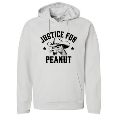 Justice For Peanut The Squirrel Peanut Squirrel Performance Fleece Hoodie