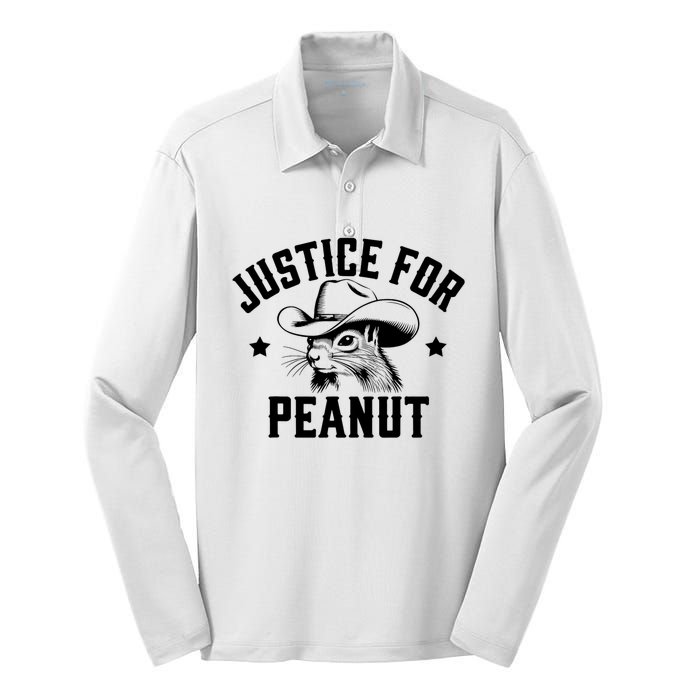 Justice For Peanut The Squirrel Peanut Squirrel Silk Touch Performance Long Sleeve Polo