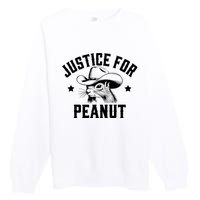 Justice For Peanut The Squirrel Peanut Squirrel Premium Crewneck Sweatshirt