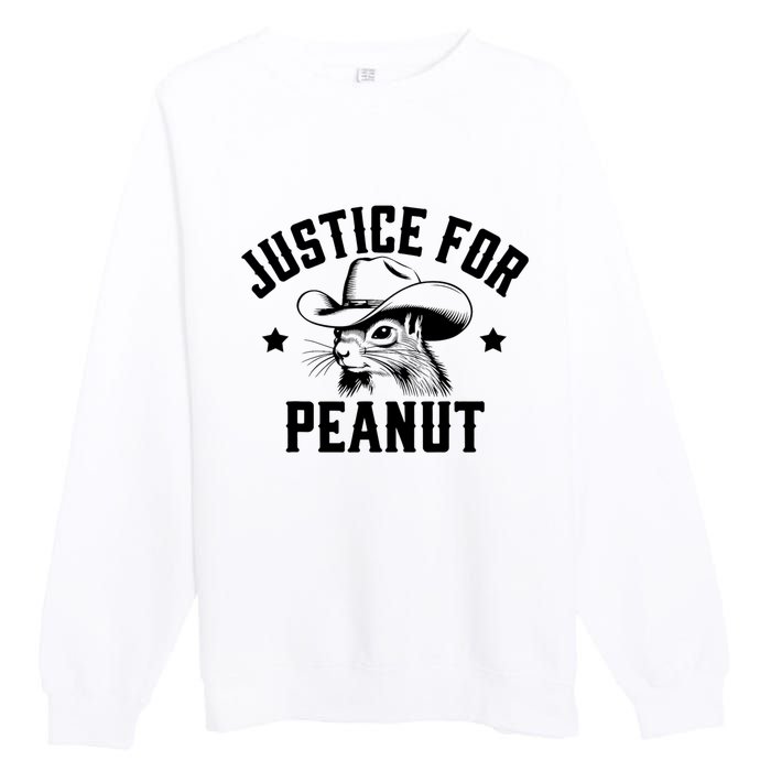 Justice For Peanut The Squirrel Peanut Squirrel Premium Crewneck Sweatshirt