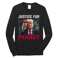 Justice For Peanut The Squirrel Wanted Long Sleeve Shirt