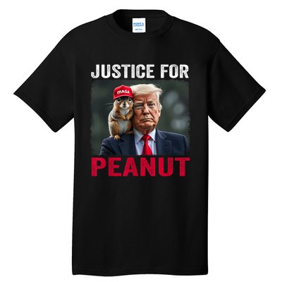 Justice For Peanut The Squirrel Wanted Tall T-Shirt