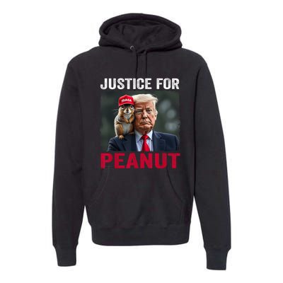 Justice For Peanut The Squirrel Wanted Premium Hoodie