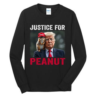 Justice For Peanut The Squirrel Wanted Tall Long Sleeve T-Shirt