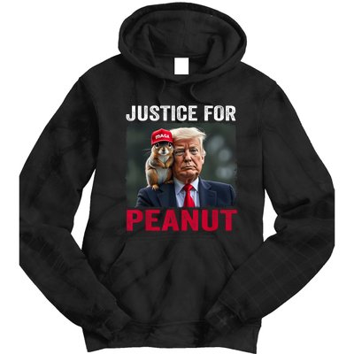 Justice For Peanut The Squirrel Wanted Tie Dye Hoodie