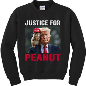 Justice For Peanut The Squirrel Wanted Kids Sweatshirt