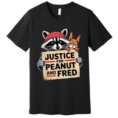 Justice For Peanut The Squirrel And Fred The Raccon Premium T-Shirt