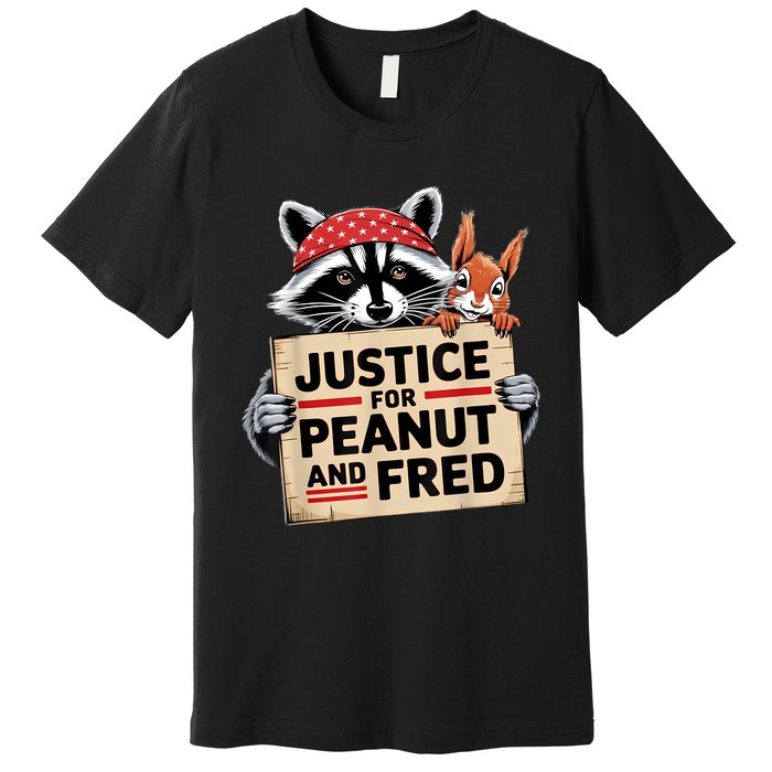 Justice For Peanut The Squirrel And Fred The Raccon Premium T-Shirt