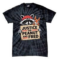 Justice For Peanut The Squirrel And Fred The Raccon Tie-Dye T-Shirt