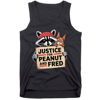 Justice For Peanut The Squirrel And Fred The Raccon Tank Top