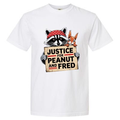 Justice For Peanut The Squirrel And Fred The Raccon Garment-Dyed Heavyweight T-Shirt