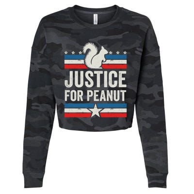 Justice For Peanut The Squirrel The Squirrel Pnut Cropped Pullover Crew