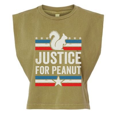 Justice For Peanut The Squirrel The Squirrel Pnut Garment-Dyed Women's Muscle Tee