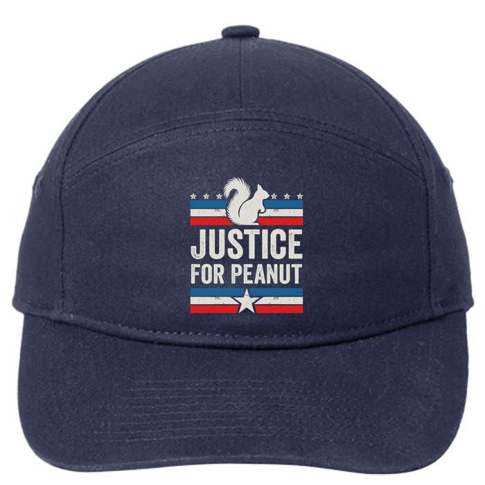 Justice For Peanut The Squirrel The Squirrel Pnut 7-Panel Snapback Hat