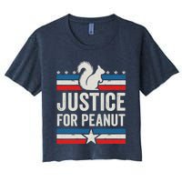 Justice For Peanut The Squirrel The Squirrel Pnut Women's Crop Top Tee