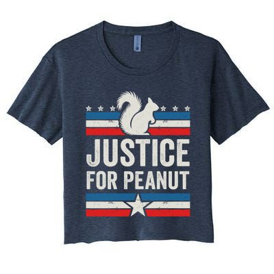 Justice For Peanut The Squirrel The Squirrel Pnut Women's Crop Top Tee