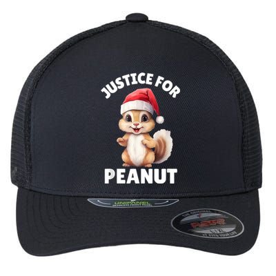 Justice For Peanut The Squirrel Funny Flexfit Unipanel Trucker Cap