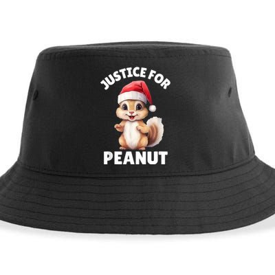 Justice For Peanut The Squirrel Funny Sustainable Bucket Hat