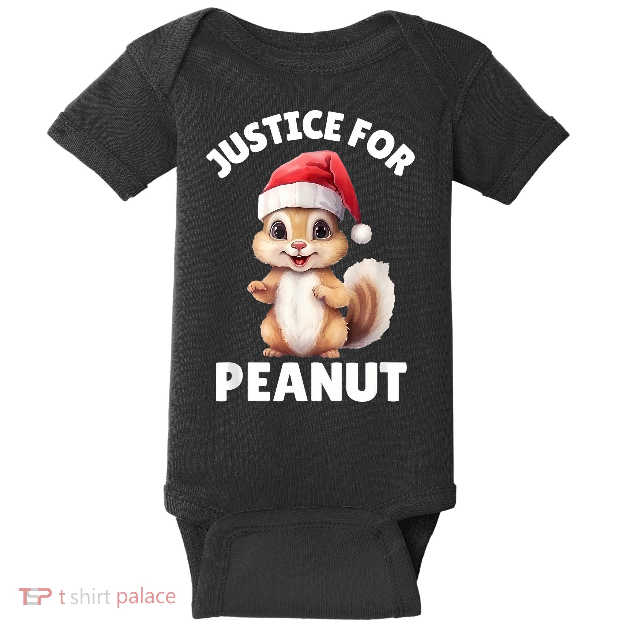 Justice For Peanut The Squirrel Funny Baby Bodysuit