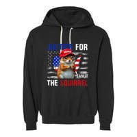 Justice For Peanut The Squirrel Peanut Squirrel Garment-Dyed Fleece Hoodie