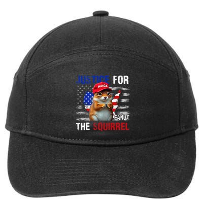 Justice For Peanut The Squirrel Peanut Squirrel 7-Panel Snapback Hat