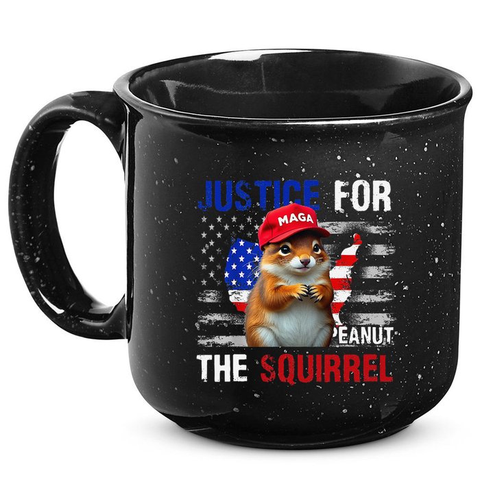 Justice For Peanut The Squirrel Peanut Squirrel 15oz Campfire Ceramic Mug