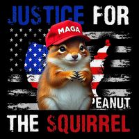 Justice For Peanut The Squirrel Peanut Squirrel Drawstring Bag