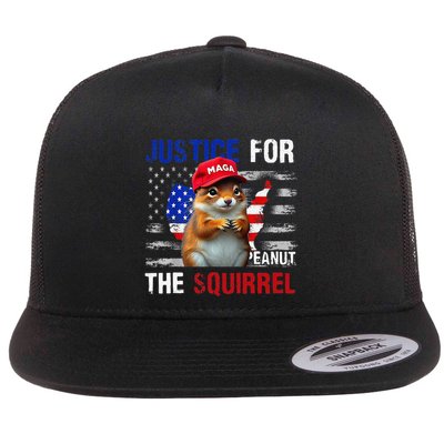 Justice For Peanut The Squirrel Peanut Squirrel Flatbill Hat