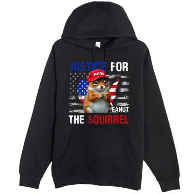 Justice For Peanut The Squirrel Peanut Squirrel Premium Pullover Hoodie