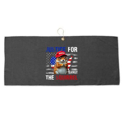 Justice For Peanut The Squirrel Peanut Squirrel Large Microfiber Waffle Golf Towel